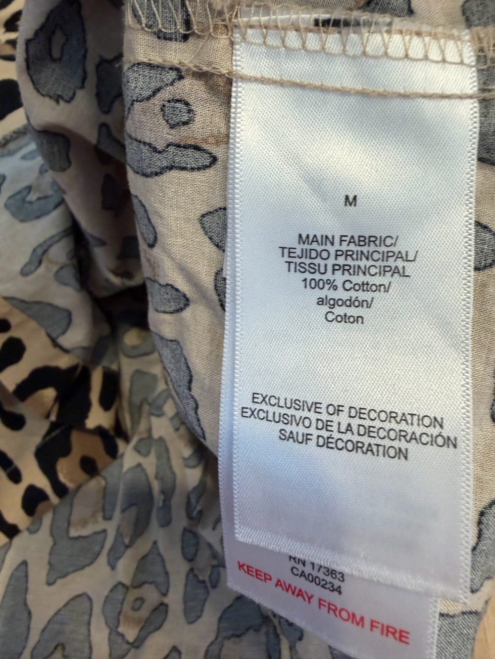 Bed Head Pjs x Trina Turk size Medium Cheetah Animal Print Pajama Set - Picture 8 of 10